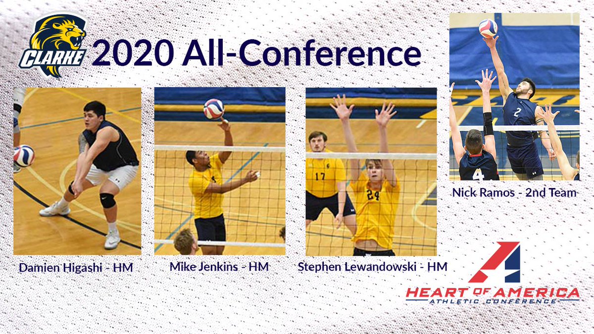 ClarkeAthletics's tweet image. Clarke lands four on Heart All-Conference Men's Volleyball Team.  Story:  clarkepride.com/article/3229.p…