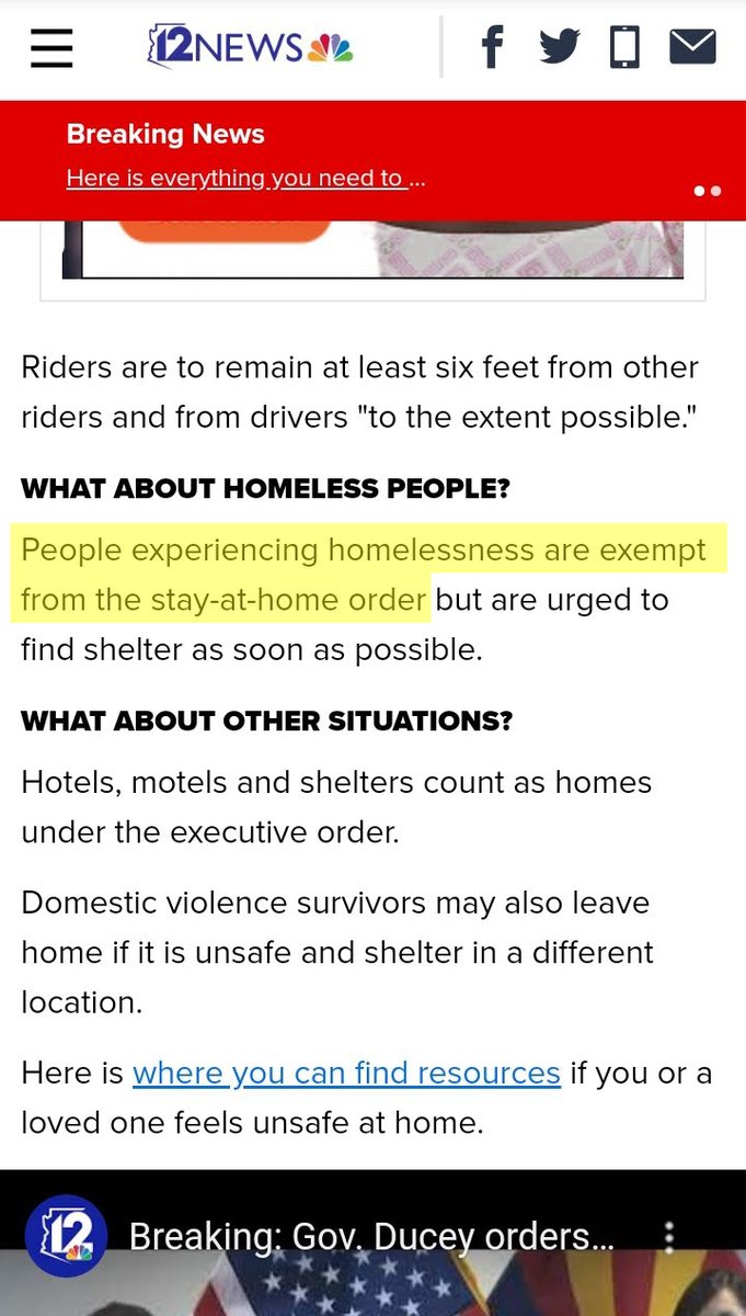 PedaleaMundo's tweet photo. Lockdown in the state of Arizona from today, but homeless are exempt from the stay-at-home order👏🤪🇺🇸 @12News https://t.co/Jruk40NKx3
