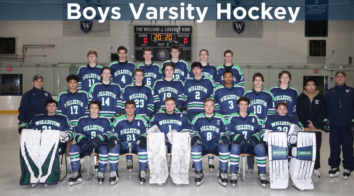 Willistonteams's tweet photo. Shoutout to Coaches Cunha and Hanford ‘99 and the varsity boys hockey team!!! #bettereveryday #stickstogether @WillistonNS https://t.co/azfYUAay58