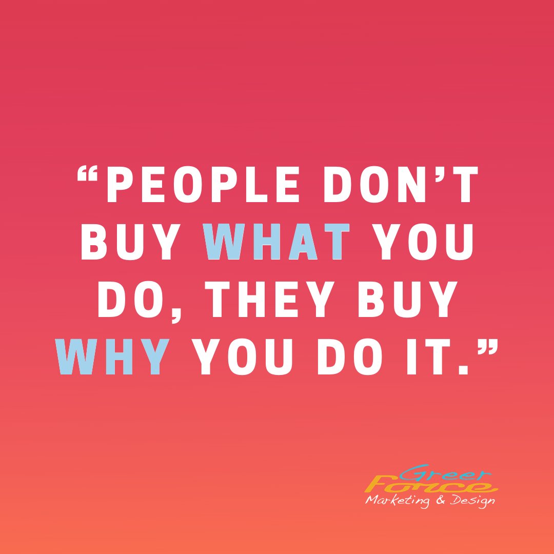 GreerForce's tweet photo. Start with your why and everything follows thereafter – build a brand that shows your story and your why and else falls into place.
Read More 👇🏼
https://t.co/dpmrGyLfbM
#GFM #GreerForceMarketing #Marketing #LakeOconee #Greensboro #MarketingTip #MarketingLesson https://t.co/k1ceu2xh6Y