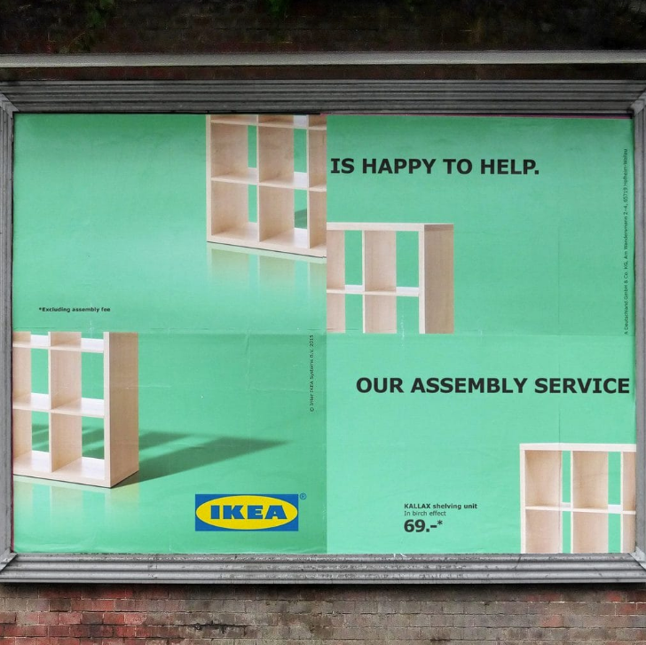 V_asinvictor's tweet photo. Has an advertisement ever made you smile and say, "Now that's clever." This is one of our favorites from @IKEAUSA. What are some of your favorite billboards or print ads? We want to see. https://t.co/5RlV3hVaFJ