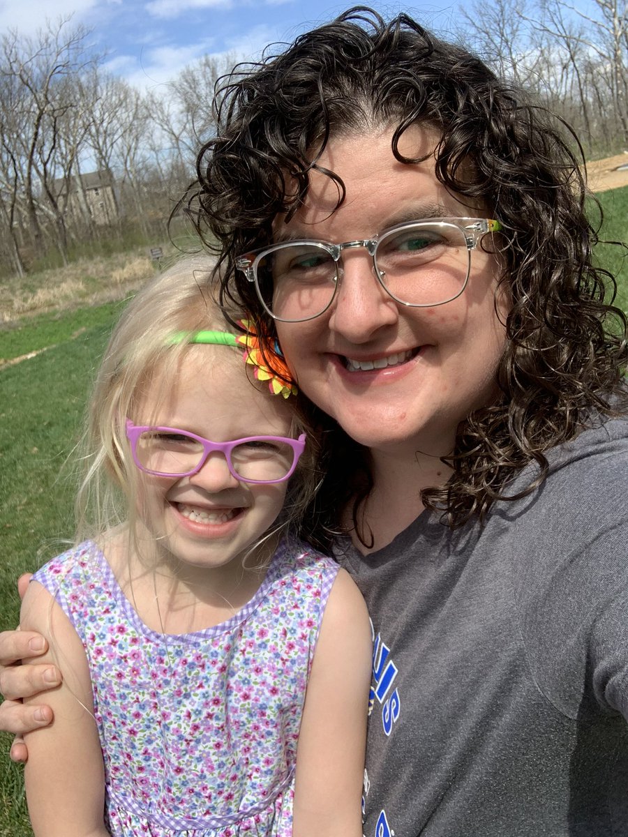 Representing the Blues and having family “recess” outside! Making the best of at home Spirit Week, but missing  my Eagle family! #WeAreWentzville