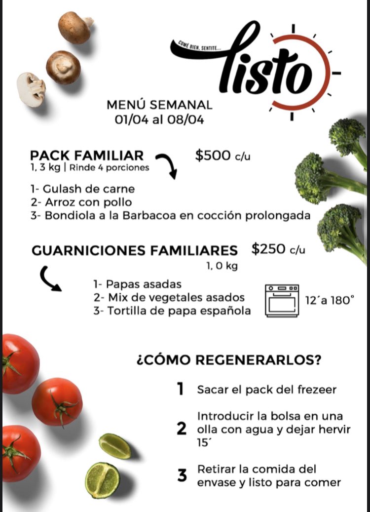 gasparmansur's tweet photo. Me ayudan con un re twitt ??
Es info de un proyecto que te mandan comidas listas congeladas a casa  ! Se pide por whats app al : 2614551032 . #QuedateEnCasa https://t.co/ndI7fyvC9f