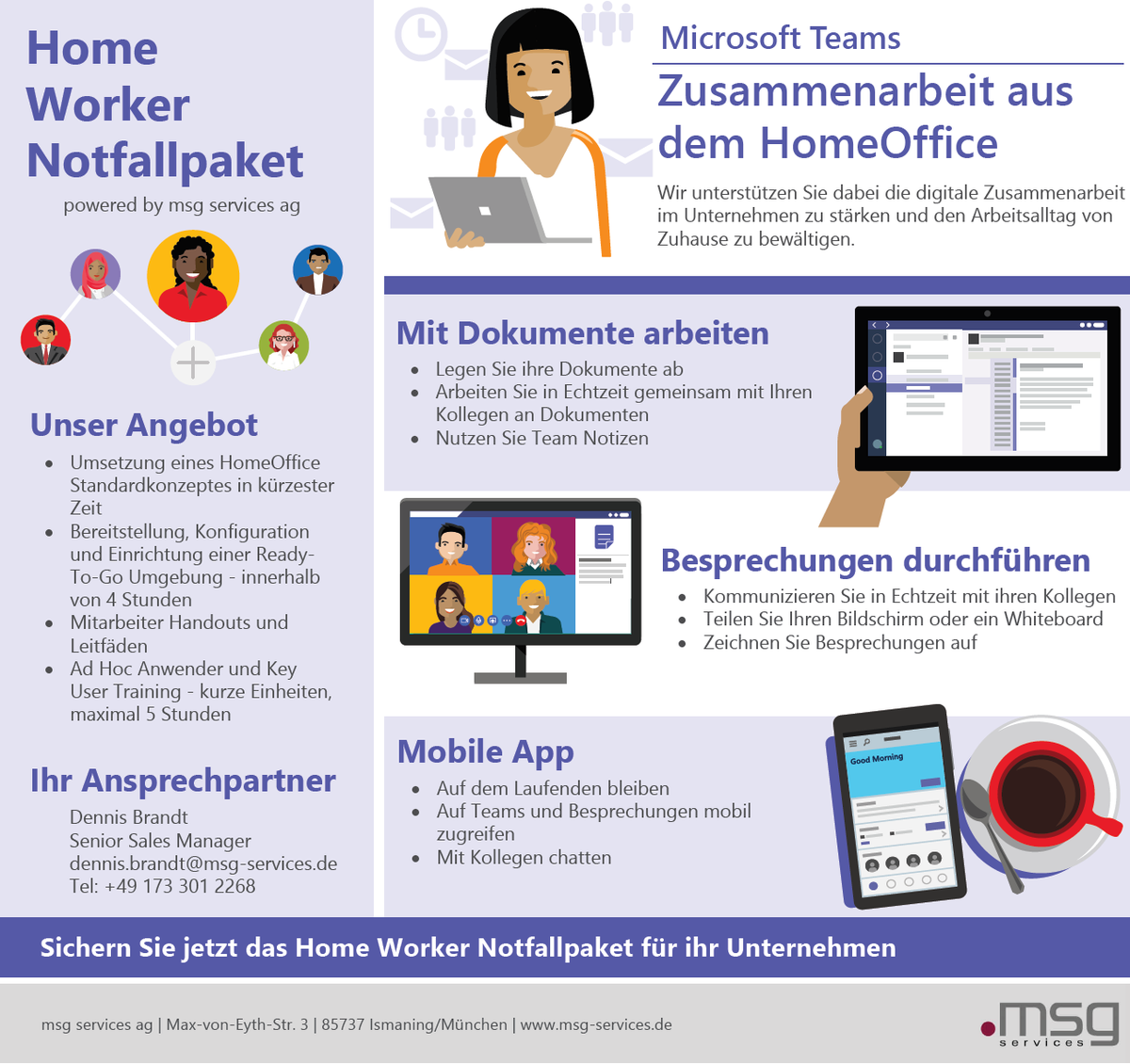 KottwitzMarkus's tweet photo. Ihre Mitarbeitenden müssen jetzt im #Homeoffice arbeiten und Sie wissen nicht so genau wie das gehen soll? Unsere Expertinnen und Experten haben ein #MicrosoftTeams Home-Worker-#Notfallpaket erstellt. Bei Interesse bitte PN an unseren Kollegen 
@Dennis_Brandt1 https://t.co/dcNeABuDCW