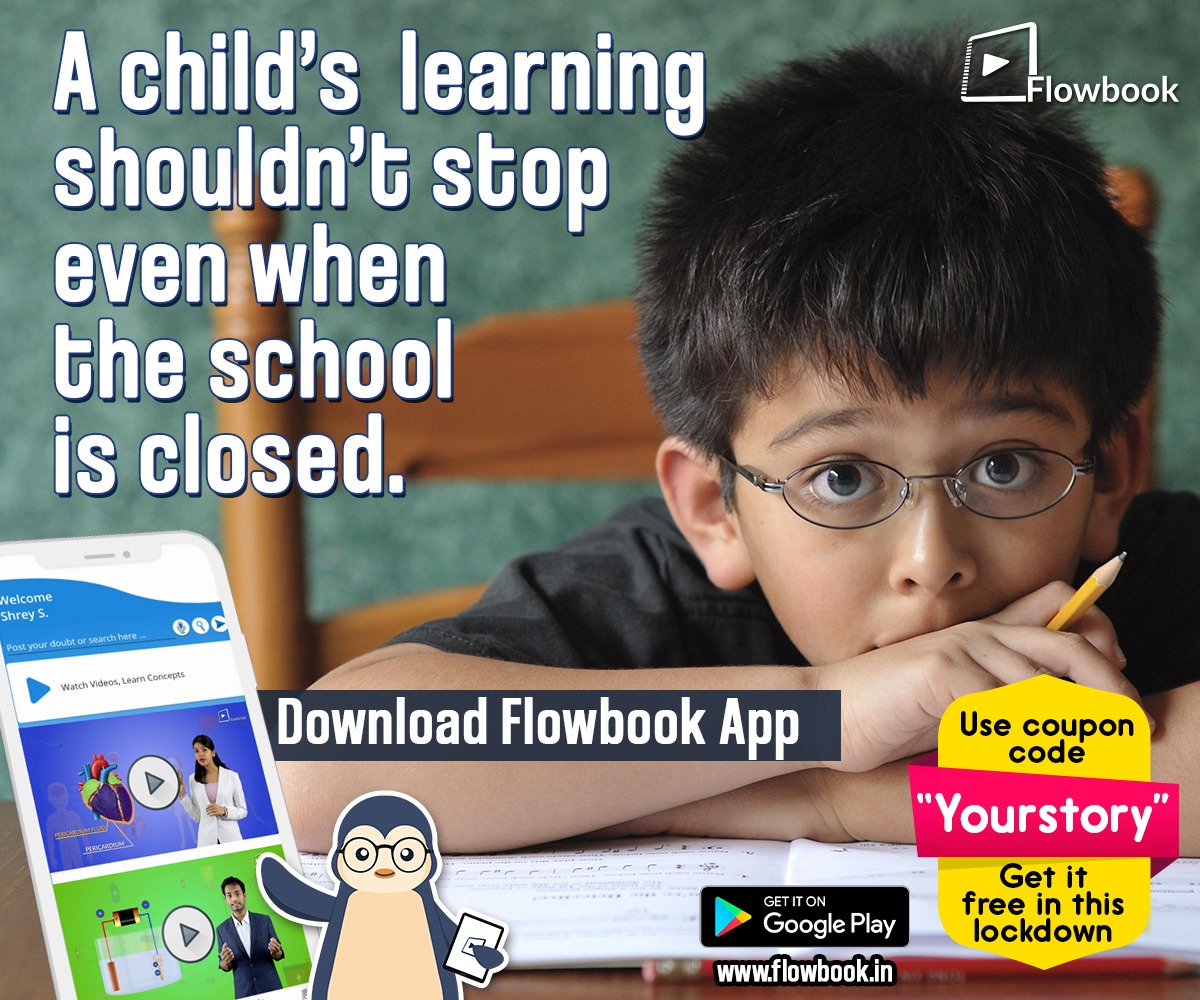 pathfinderarjun's tweet image. Nothing feels happier than seeing your team hold your back.
#flowbook wants to spread cheers among such people. Please share coupon code &quot;YourStory&quot; with your team. Whoever have school going children will get free access to all our learning resources free during this lockdown.