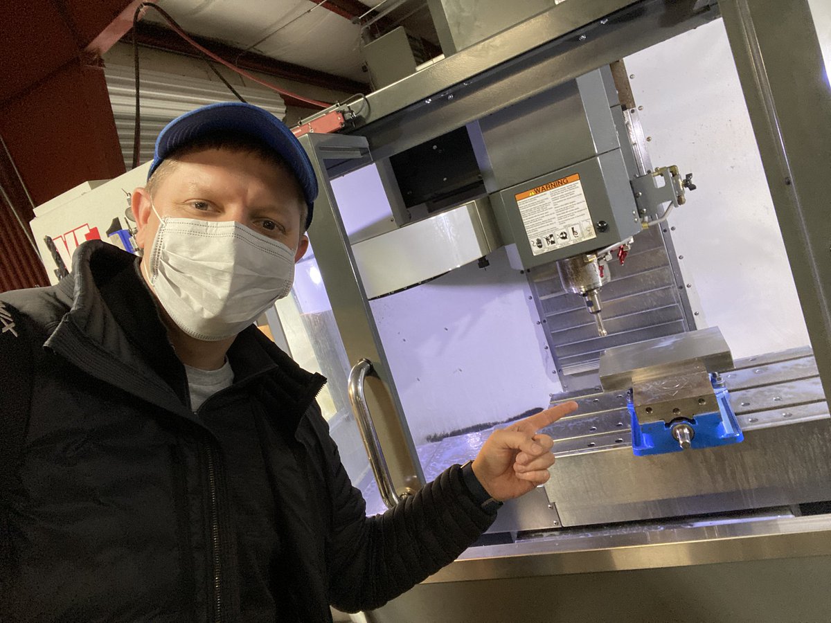 smartereveryday's tweet photo. This is about to be an injection mold for face shields. We will be able to punch them out at a rate of 100 an hour. An army of Huntsville engineers 3-D printing are covering the gap until we get this online. https://t.co/V1bRQeONCu