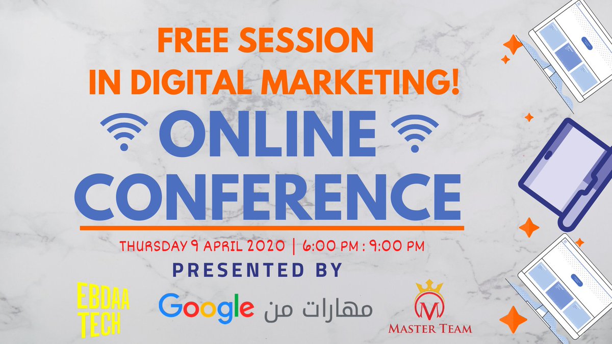 Master_TeamMu's tweet photo. الفرصة ديه من "مهارات من Google" تهمك لو أنت:
- مهتم بالdigital marketing وعايز تعرف عنه أكتر
- عايز تشتغل في الdigital marketing وحابب تبدأ تتعلم
- مهتم بريادة الأعمال
- عايز تفتح مشروع ليك أو تبيع حاجتك أونلاين ومش عارف تبدأ إزاي
#Master_Team https://t.co/6gYIkIaIKX