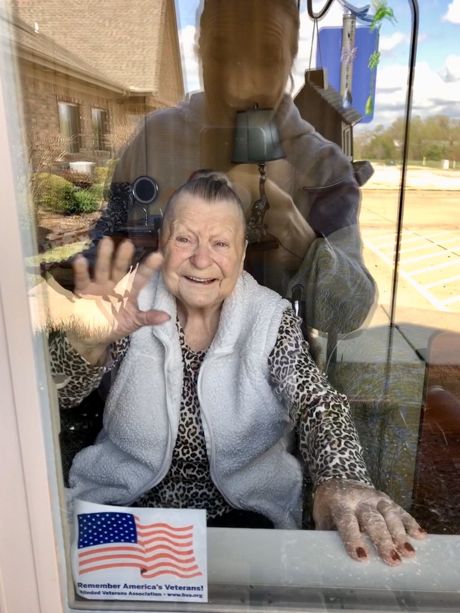 epic_compassion's tweet photo. Mickey and I visited our sweet friend and I helped her with her word-search. Sending love through the window is a creative way to volunteer. I miss my elderly friends. #epiccompassion #nwa #arkansasstrong https://t.co/IFy9MJ5NEu