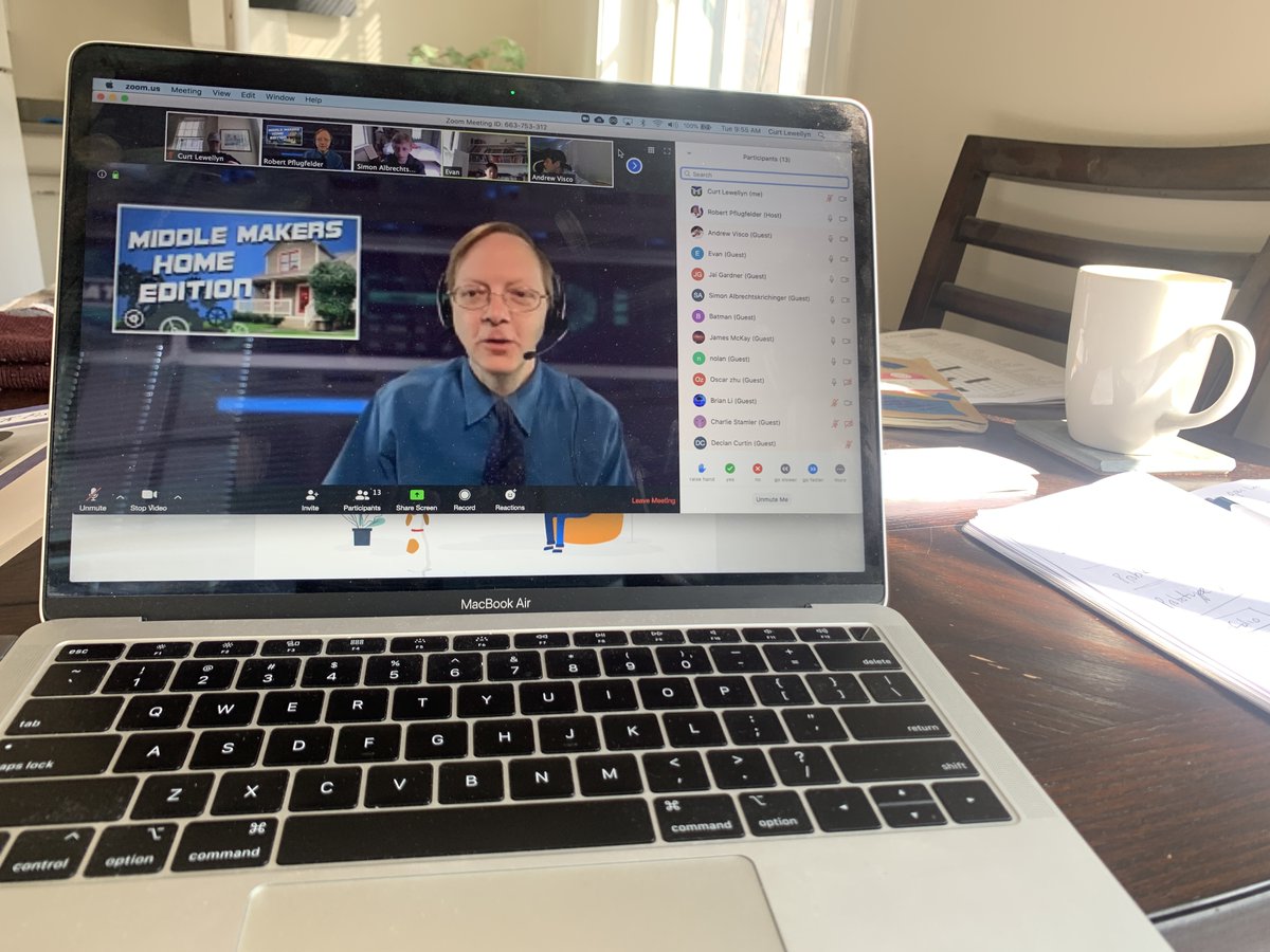FessyiLab's tweet photo. A solid first day of #remotelearning for the @fessy CCI team and students in all of our @nuvustudio Innovation Studio classes as well as @ScienceBob's Middle Makers classes. #innovation #makefromhome #create #diy #learnfromhome #wegotthis @FessyLibrary https://t.co/AzmCIhrQR7