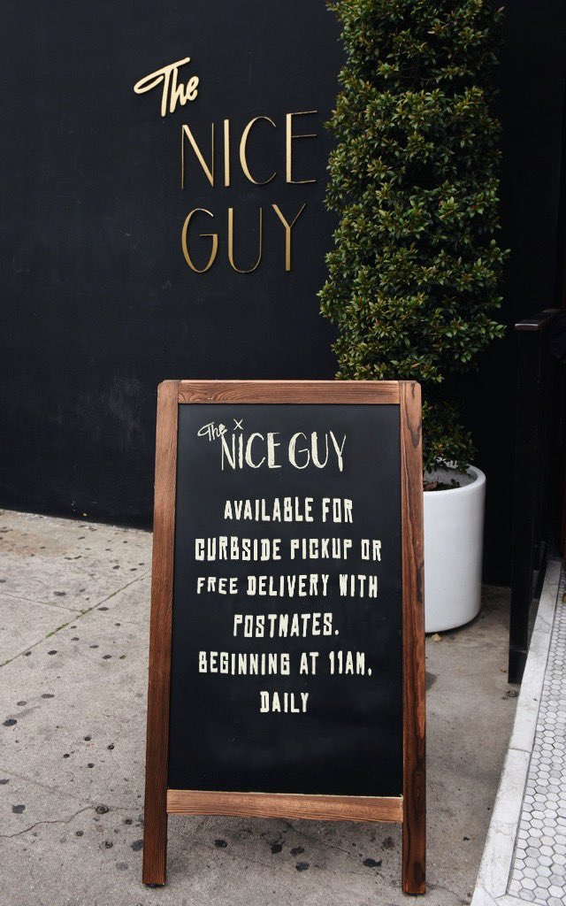 &amp; that’s how to be a nice guy. | Enjoy your favorite dishes available for curbside pickup or FREE delivery with <a href="/Postmates/">Postmates</a>. #TheNiceGuy