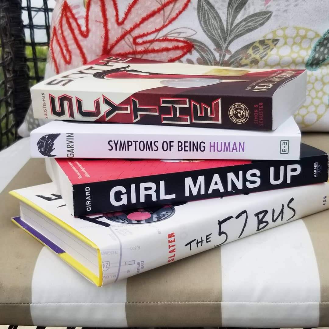 Bookwormshawn's tweet photo. JHS Virtual Spirit Week
#ReadingDay
I recently finished The Water Dancer by Ta-Nehisi Coates and just started Scythe by Neil Shusterman. Pictured are our March through Summer Dragon Reads book club picks!

#JHSRoarsOn @tampajhs https://t.co/iYSFi1Vnmc
