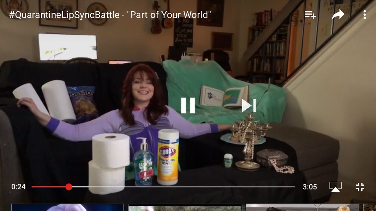 JWilliamsDIL's tweet photo. Here's #SomeGoodNews for @johnkrasinski! A fun lip sync battle -- #QuarantineLife with The Little Mermaid's #PartOfYourWorld! https://t.co/FYIso3CuK3 https://t.co/UyF6qmwTWc