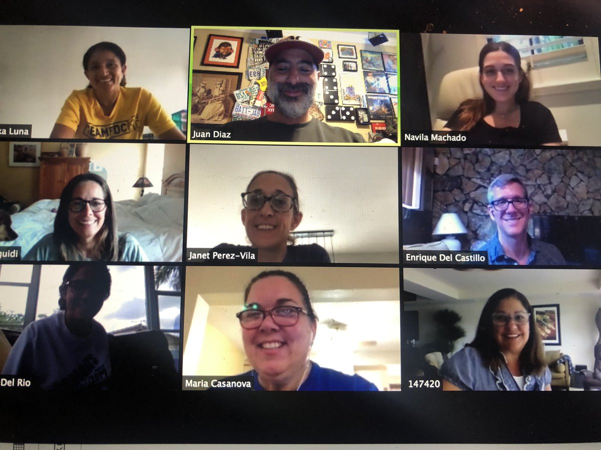 JuankyDiaz's tweet photo. It’s the #thirdgrade #bradybunch @CoralParkElemS #gradelevelmeeting using @zoom_us @MDCPS @AileenVega123 #Cononavirus #covis_19 #QuarantineLife https://t.co/CKDFuqVbSK