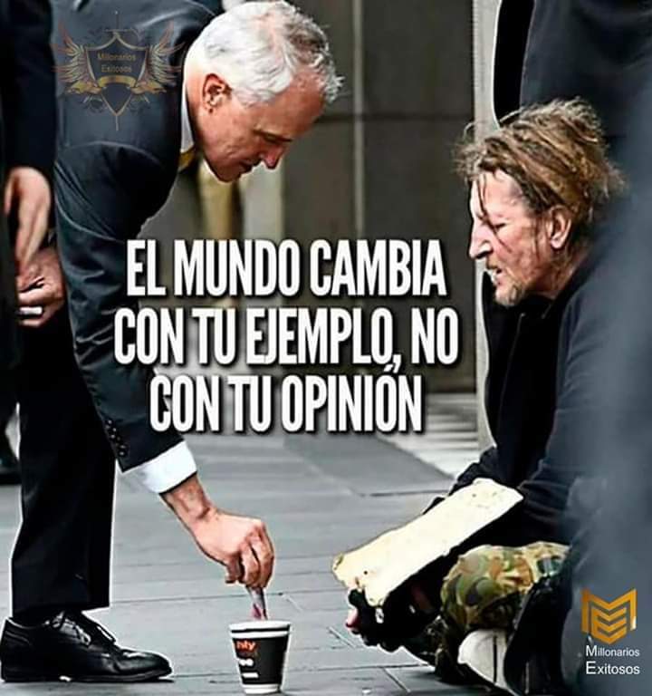 Señalar es fácil,👈
Criticar es fácil,🗣️
Ordenar es fácil,👌
Reclamar es fácil,😫
Pero dar el ejemplo es lo difícil, 💪
Seamos cada día mejor para este mundo que está escaso de mejores personas, da amor. Aunque no te den🥰 es con Dios, que se cambia, un gran abraso😎🥰