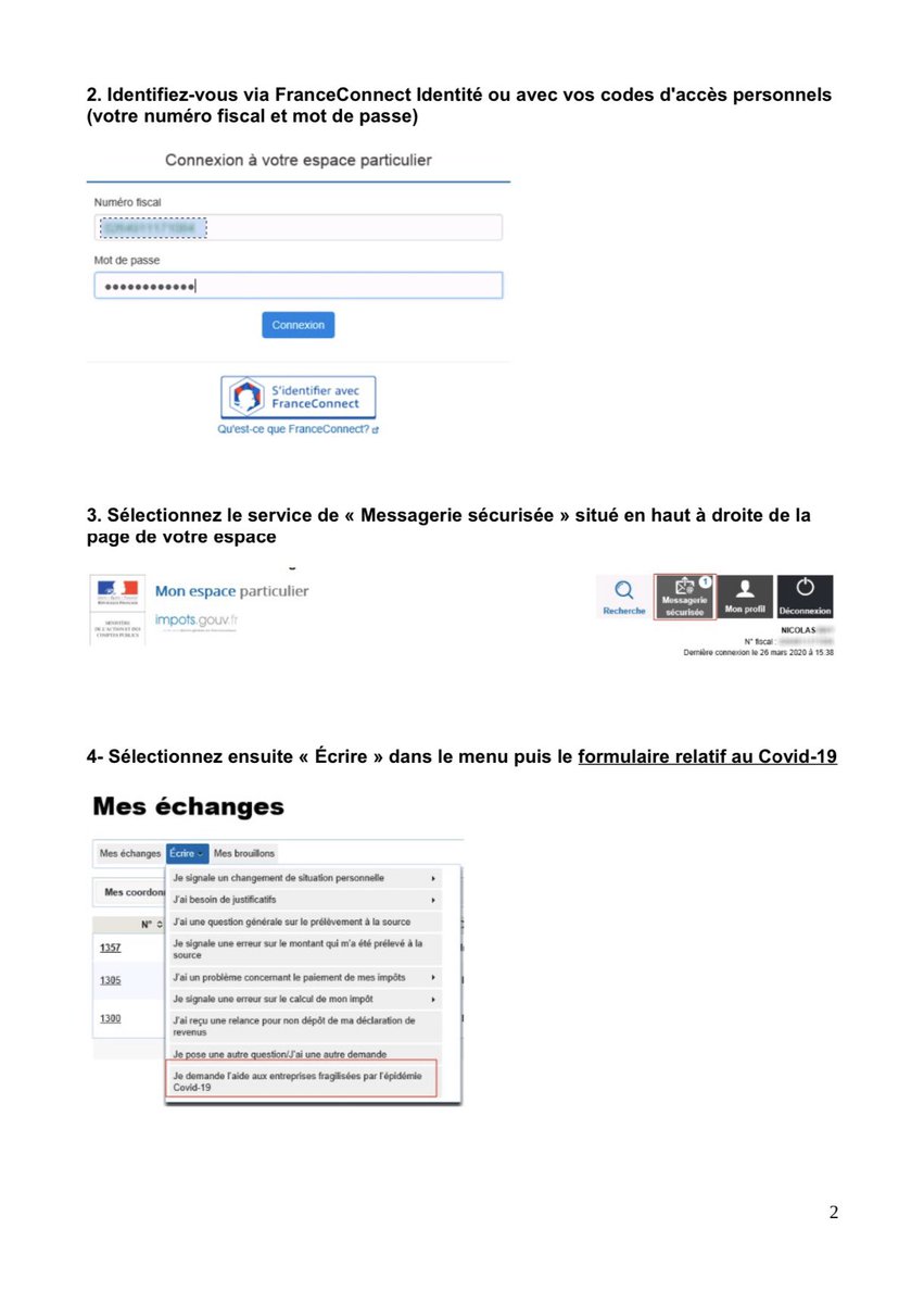 LNTParisiens's tweet photo. 🚨Comment déposer une demande d'aide exceptionnelle de 1 500 € du Fonds de solidarité au titre de la crise sanitaire COVID 19 ?

🚨Attendre le vendredi 3 avril pour débuter votre demande, le formulaire passera à -50% de perte de CA !🚨 1/2 https://t.co/3PjhcVh1Jm
