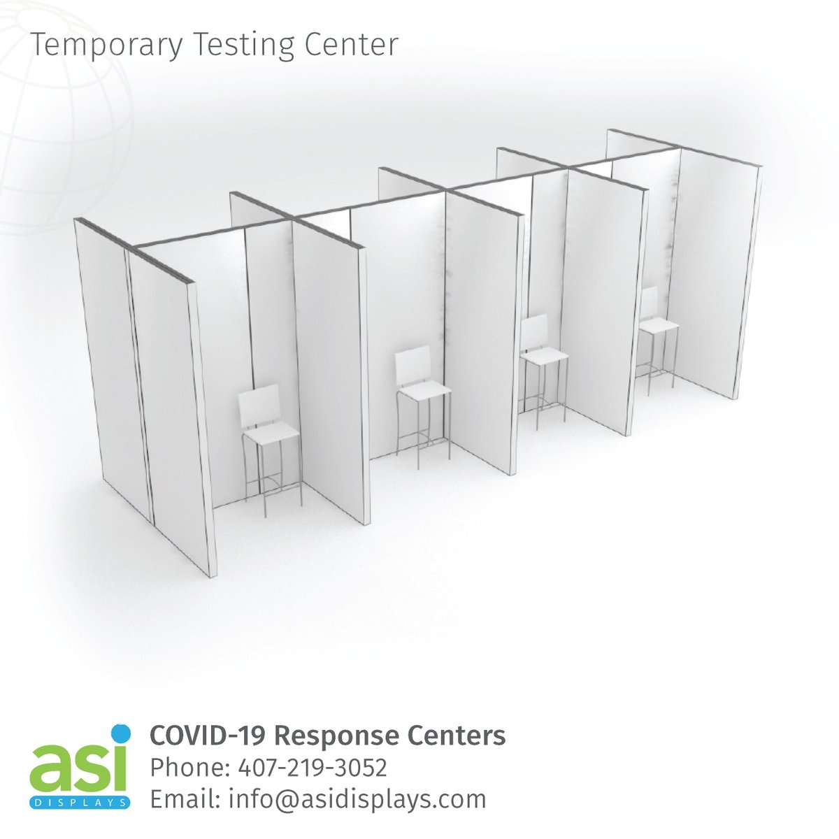 ASIdisplays's tweet photo. Temporary Testing Centers
Medical &amp; governmental groups in need of temporary facilities should look to ASI.  We have solutions nationwide. #TestingForCovid19  #personalprotectiveequipment #socialdistancing #COVID19 #emergencyretail #ppe #FEMA #ARMY #governments #Hospitals https://t.co/YnC7alwFDf