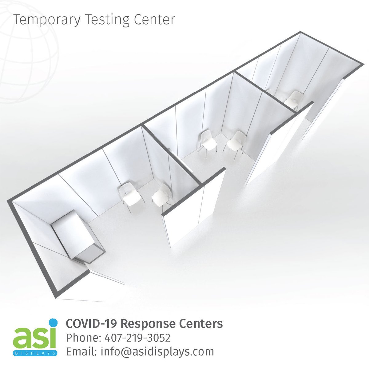 ASIdisplays's tweet photo. Temporary Testing Centers
Medical &amp; governmental groups in need of temporary facilities should look to ASI.  We have solutions nationwide. #TestingForCovid19  #personalprotectiveequipment #socialdistancing #COVID19 #emergencyretail #ppe #FEMA #ARMY #governments #Hospitals https://t.co/YnC7alwFDf