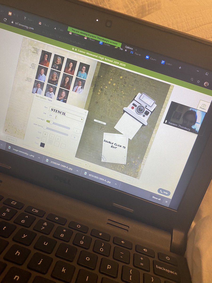 when you gotta work on the year book but are in quarantine 🤣🤣🤣