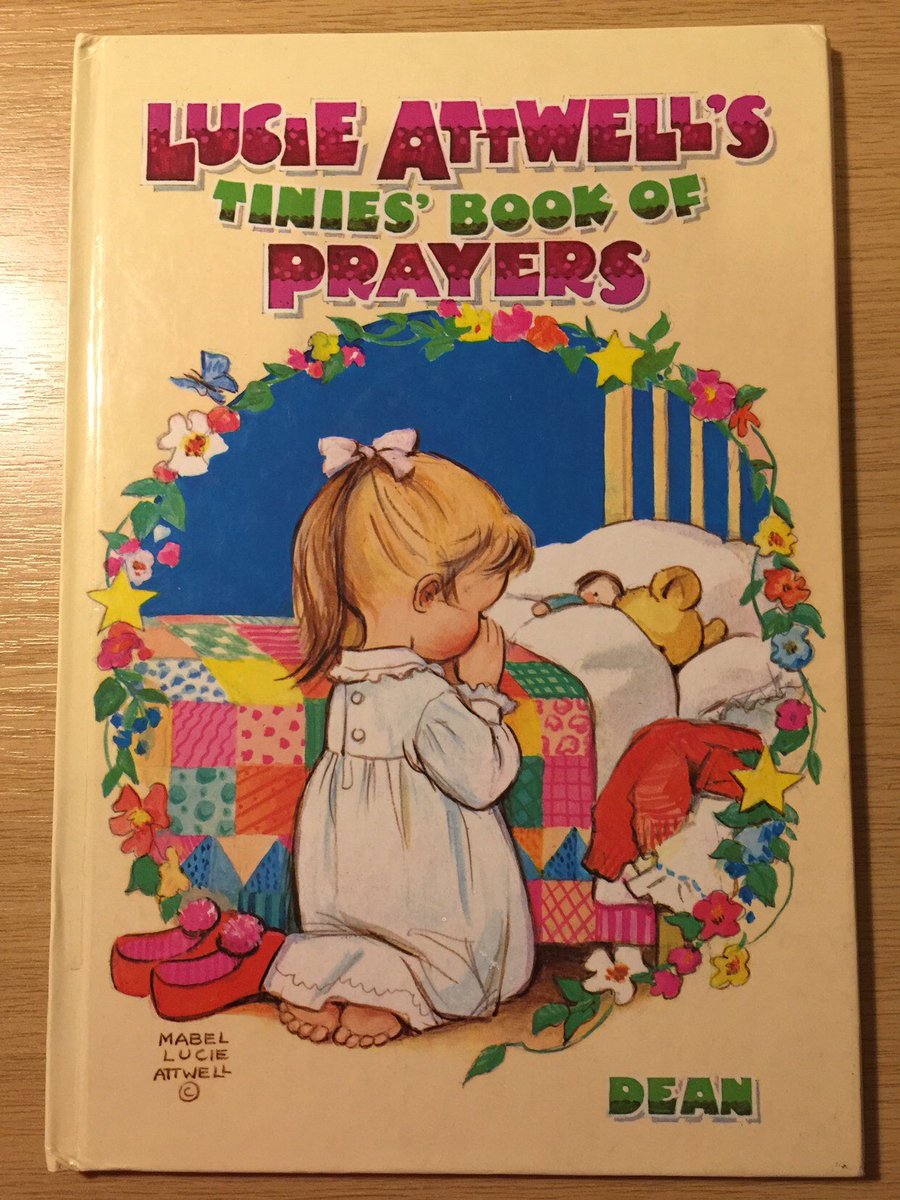 WatsonsVintage's tweet photo. ANOTHER BEAUTIFUL VINTAGE 30th BIRTHDAY GIFT AVAILABLE IN my #etsy shop: BEAUTIFUL Rare Vintage/Retro 1990 copy of Mabel Lucie Attwell's Tinies’ Book Of Prayers Hardback Collectable Book 30th Birthday Gift https://t.co/BAleQlLoiV #Rare #Vintage #MabelLucieAttwell #BookOfPrayers https://t.co/Tb2KkmQOqK