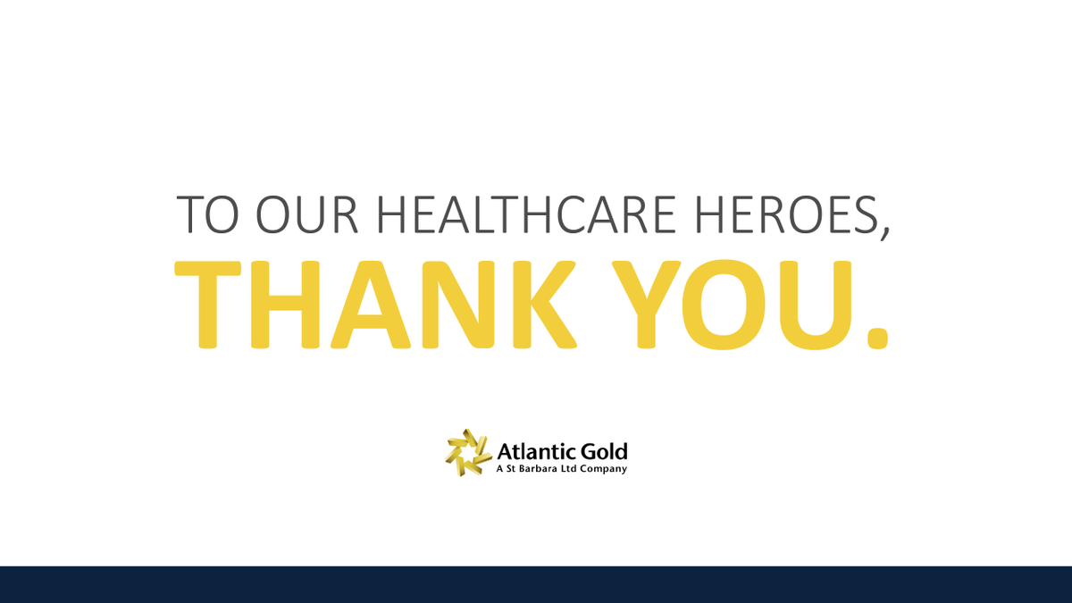 AtlanticGoldCo's tweet photo. To all our #HealthCareHeroes, thank you.  Atlantic Gold is proud to donate over 500 protective masks in support of our health care community's hard work against the #COVID19 outbreak.  #StayHome #StaySafe @HealthNS @EHS_NS @nshealth @VONCanada @MiningNS @NS_Energy_Mines https://t.co/bxuINLc2QM