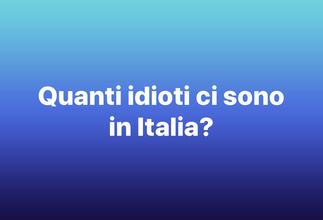 marcomilli's tweet photo. Ci sono 45000 positivi accertati in quarantena al proprio domicilio. Le forze dell’ordine hanno fermato 257 positivi che sono stati sorpresi a passeggiare. 
In modo scientifico si evince che lo 0,57% degli italiani è idiota. 
Evidentemente il dato è sottostimato.  #COVID19italia https://t.co/XYUnRHDM8Q