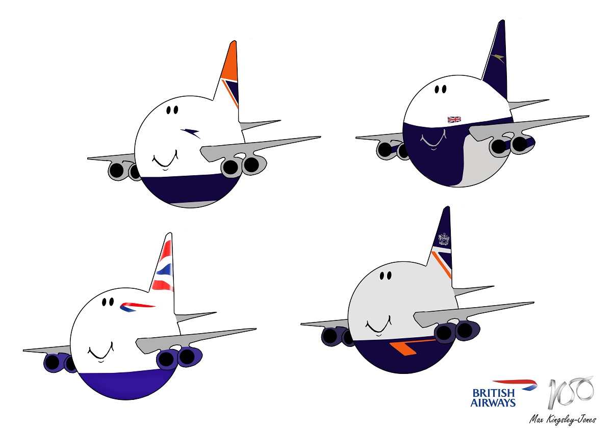 Given the uncertainty surrounding <a href="/British_Airways/">British Airways</a>' #B747 fleet, I thought I'd mash up a #BA100 #retrojet tribute...Dilbert style (remember Dilbert?) #Queenoftheskies