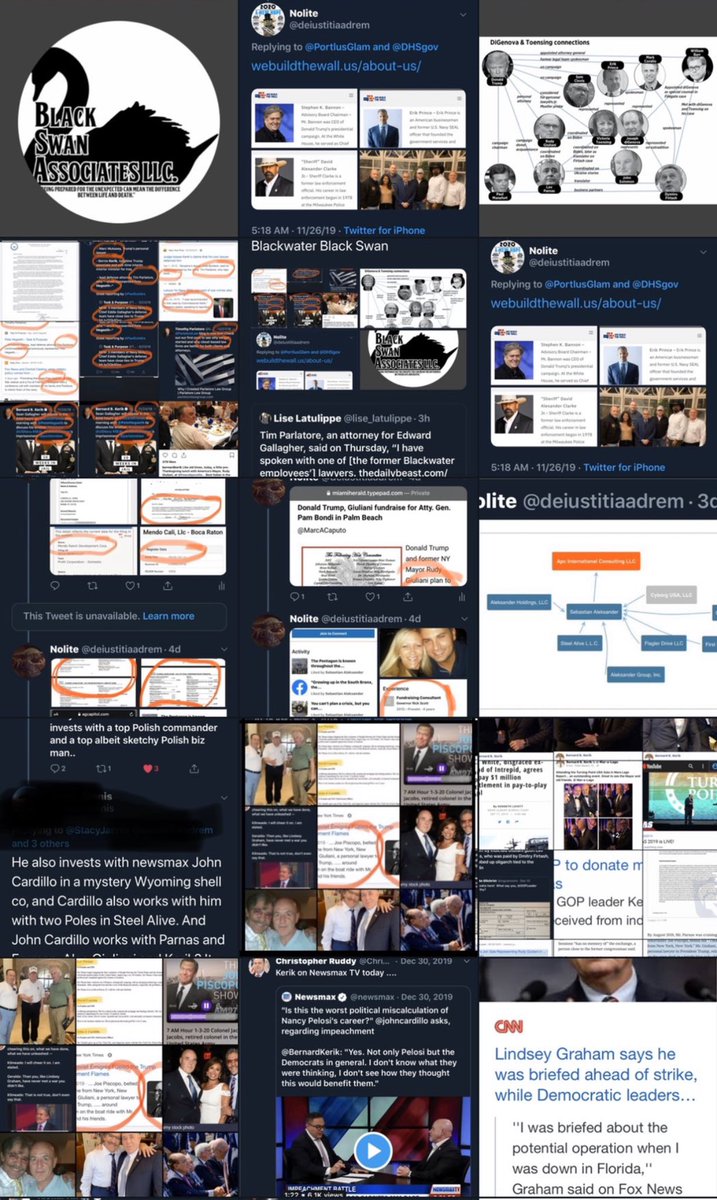 deiustitiaadrem's tweet photo. @Reuters @WeBuildtheWall is a Rudy Giuliani/Trump criminal enterprise that needs a forensic audit.
Brian Kolfage, Erik Prince, Steve Bannon, “Acting DHS Secretary Chad Wolf, Trump Jr & Kim G., David Clarke, Bernie Kerik...
https://t.co/RS7zSfef0j https://t.co/6YmtQ0vRYY