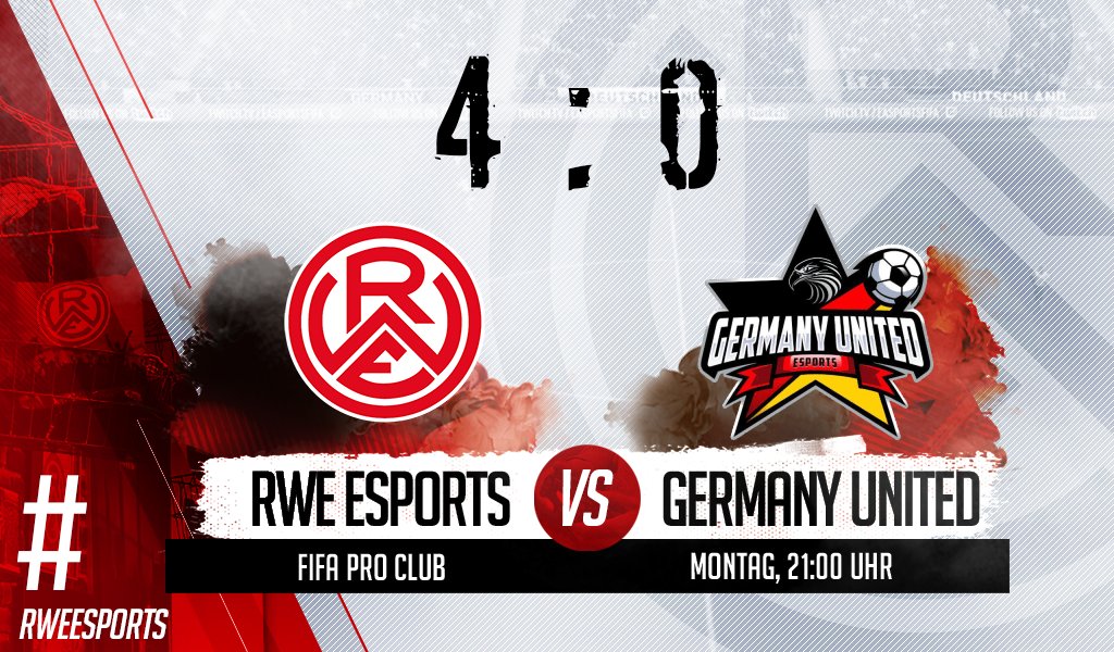 Im zweiten Spiel in der VPG glänzen unsere Jungs wieder mit einem souveränem 4:0 Sieg gegen Germany United und sind weiterhin auf Erfolgskurs ❤️🤍

⚽️⚽️ RWE_Levin10x
⚽⚽️Apollo_12x

🎯🎯Nick-Bubblez
🎯RWE_Sipan95x
🎯Bright_Bad

MVP🏅
RWE_Levin10x
🇮🇩 #rweesports 🎮