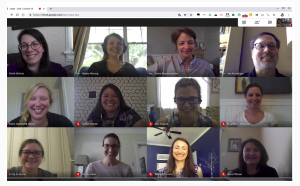 One of the reasons why people sometime don't use Google Meet is the lack of native grid view of attendees, like some other apps have. This Chrome extension that accomplishes this. Haven't tried yet but looks good! Install to Chrome here: chrome.google.com/webstore/detai…