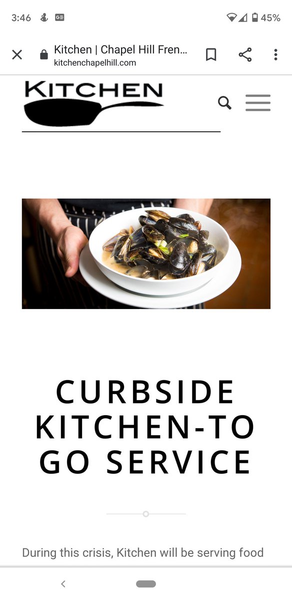 Go to KitchenChapelhill.com to learn more about Curbside Kitchen