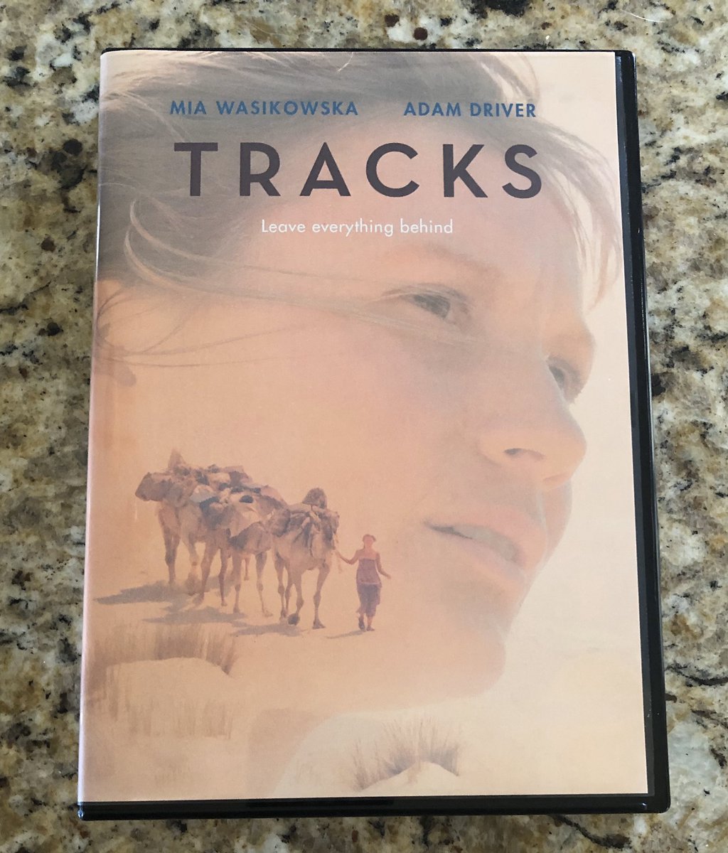 MitchFilmCritic's tweet photo. Didn’t want to rent/steam it again. Lol. (I only buy one or two DVDs a year.) “...but time only moves in one direction, always forward, so I decided to keep on walking no matter what.” 😊😢🙏 #Tracks #MiaWasikowska #RobynDavidson #AdamDriver https://t.co/Y9L876GQLc