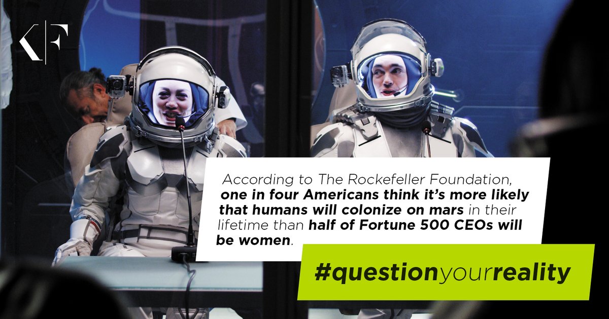Korn_Ferry's tweet photo. Do you think it's more plausible we'll colonize Mars before 50% of Fortune 500 CEOs are women? 1 in 4 Americans think so. #QuestionYourReality
#diversity #management #leadership #executivesandmanagement #careers https://t.co/Ec0sZlNMHa