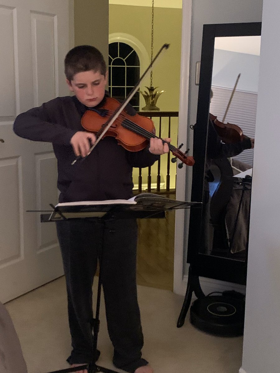 Our 5th graders are still practicing their instruments at home!!  🎶🎻🎵  #AACPSAwesome #WeAreInThisTogether <a href="/CESTigerTunes/">Mrs. James</a> <a href="/MusicAACPS/">MusicAACPS</a> <a href="/CentralESaacps/">CentralESaacps</a>