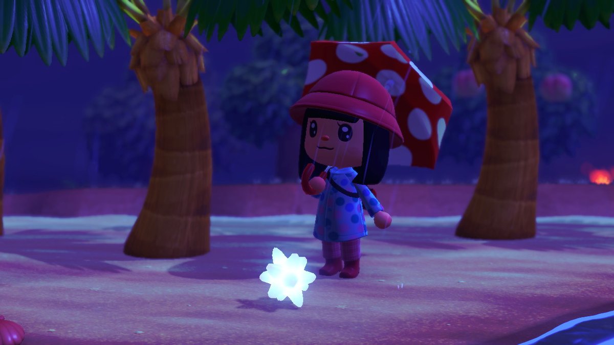 Found a little surprise on the beach in the middle of the rain!  #MasaeACNHclothes  #AnimalCrossing    #ACNH    #NintendoSwitch 3/31/2020