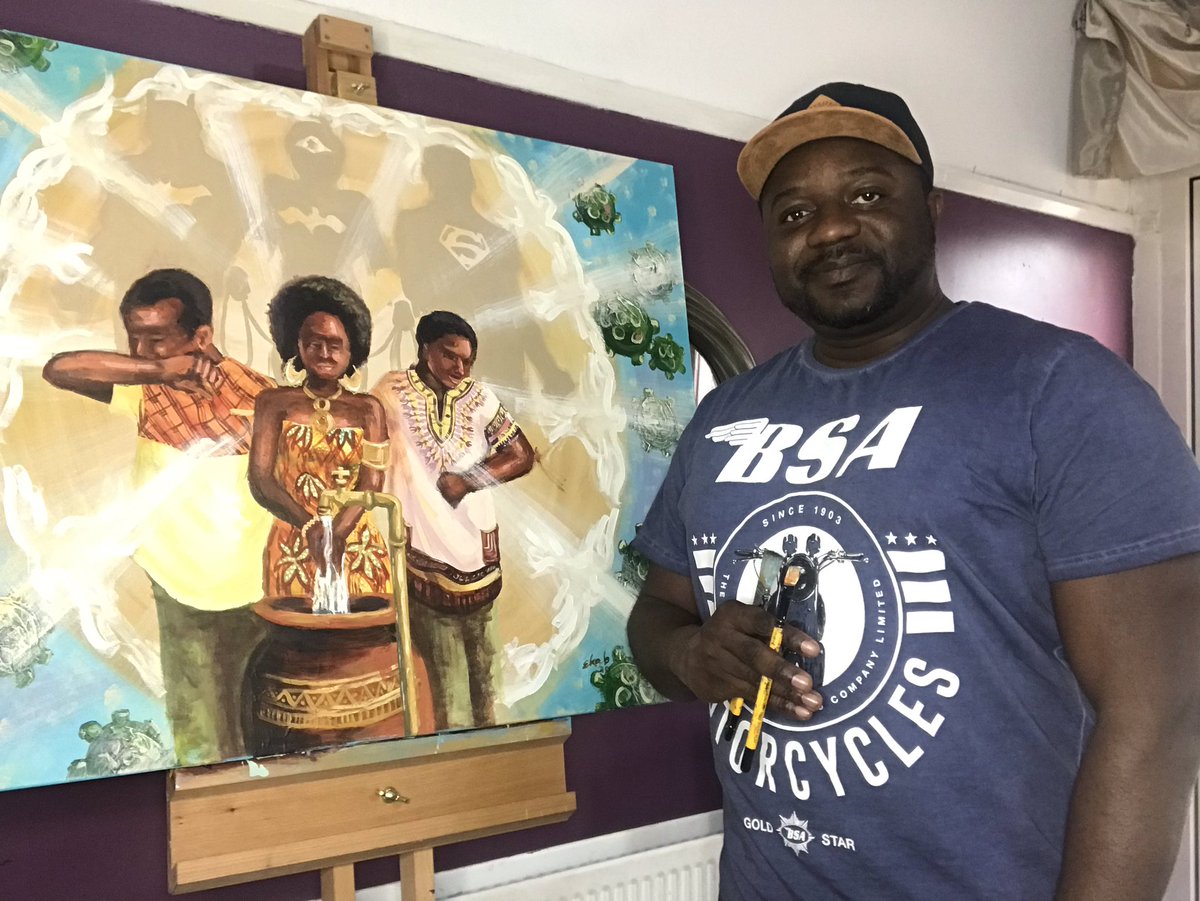 ekabart75's tweet photo. “Faith over Fear"
Medium: Acrylic on canvas
A tribute to all our ‘Super Hero’ front-liners and humanity.
#PreventCovid19 #SpreadCalmNotFear #covid19 #coronavirus #faith #washyourhands #stayathome #onelove #faithoverfear #healtheworld #cnn #bbc #csnbc #NHS #WHO #guardian #bbcnews https://t.co/15vFi8osqX