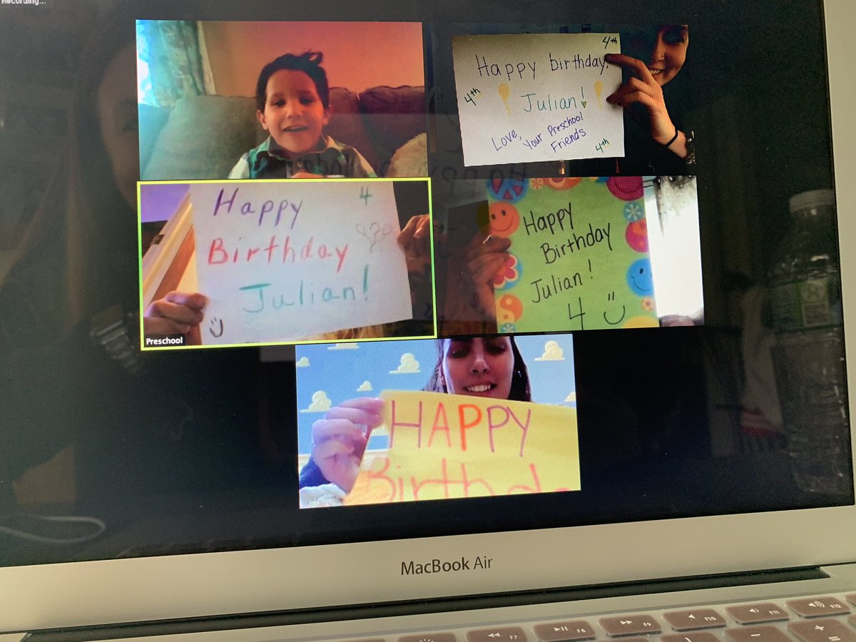 MMikaliunas's tweet photo. Happy birthday to our Julian!! 🎉🥰#teachers #birthdaycelebration #preschool #virtualcelebration https://t.co/CJk8rRKazp