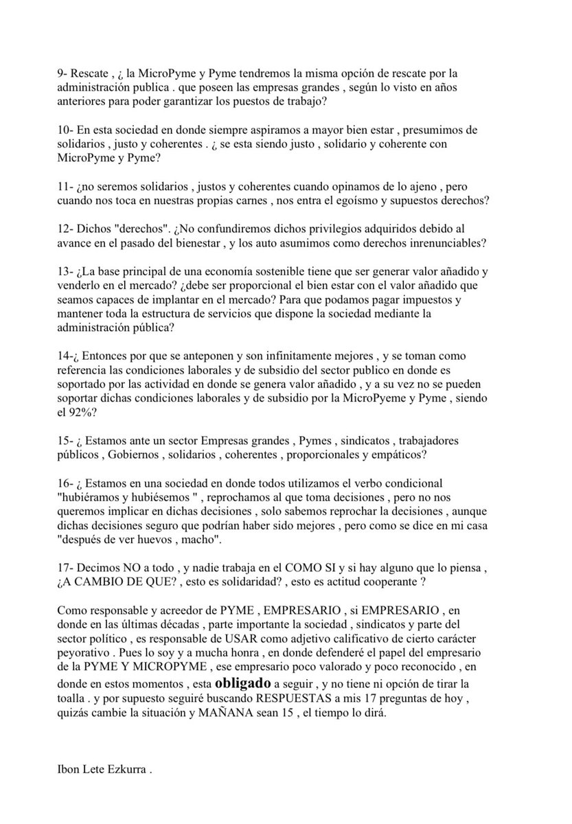 IbonLete's tweet photo. Preguntas a responder , quizas me ayude alguien a responder . #CEPYME #adegi #andoain #gipuzkoa https://t.co/iHQzDvDHn4