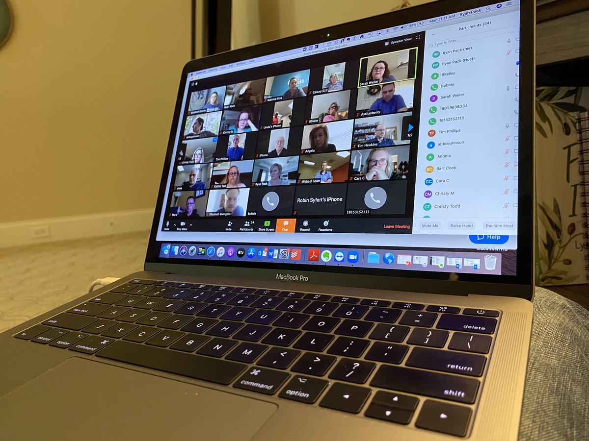 drryanpack's tweet photo. Zoom staff meeting. I am so proud of the Riverland Hills staff! What a team!! https://t.co/Yaey8lh6SV