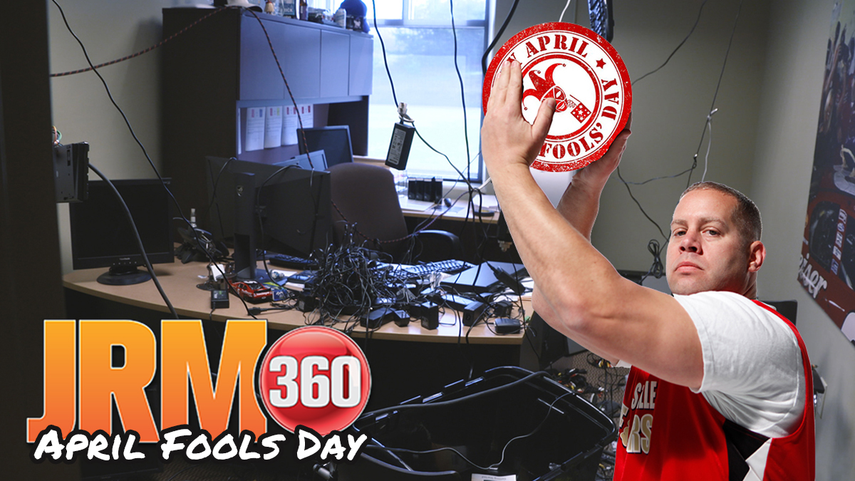 JRMotorsports's tweet photo. It's April Fools Day and we love to play pranks so we're revisiting some of our favorite #JRM360 pranks from the last couple years.
Up first - the time our IT Director Martin went out of the country and left his office unlocked.
๐บ https://t.co/ooKbq35cGe
#JRNation https://t.co/LQXz3VNwlH
