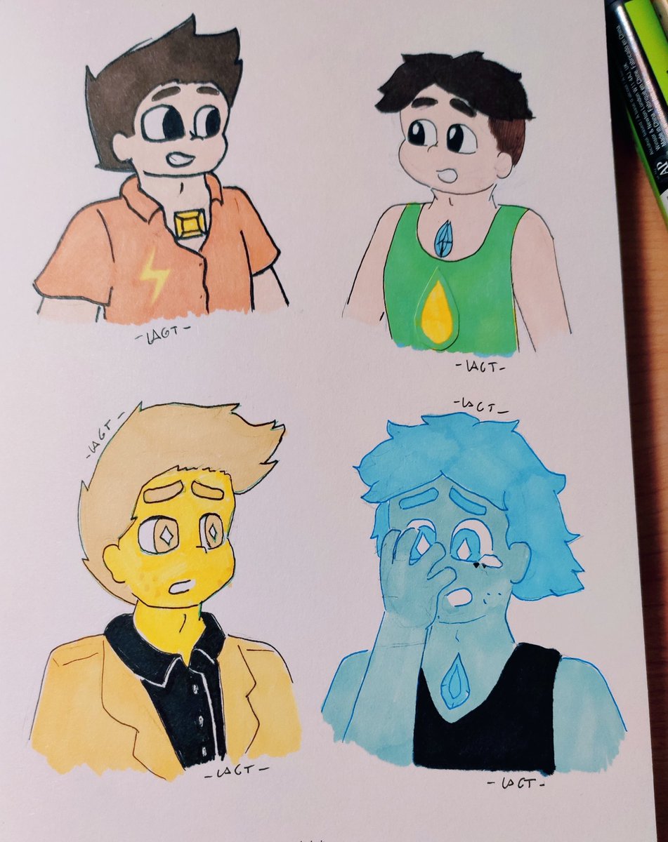 Lagt_Duck's tweet photo. So here's my unoriginal idea for an au
"Twin Steven"
Basically their mom was a fusion who replaced Rose
#StevenUniverseau #Moldavite #Yellowdiamond #Bluediamond #bluepearl #yellowpearl #StevenUniverseoc #yellowsteven #bluesteven #twinStevenAu https://t.co/nHVomQj5DE