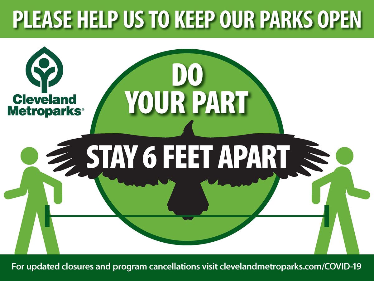 clevemetroparks's tweet photo. Please stay safe and practice social distancing when visiting Cleveland Metroparks. https://t.co/0ZphcJywN8 https://t.co/94V8djRyzY