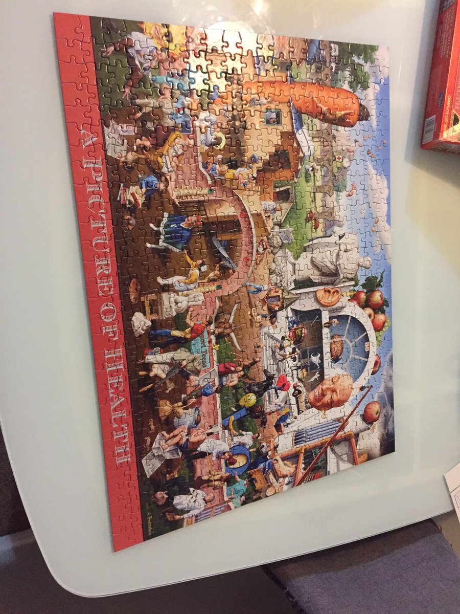 HillGunna's tweet photo. Puzzle time during lockdown - some help arrived but was not as helpful as they thought! https://t.co/5gaX5igPFx