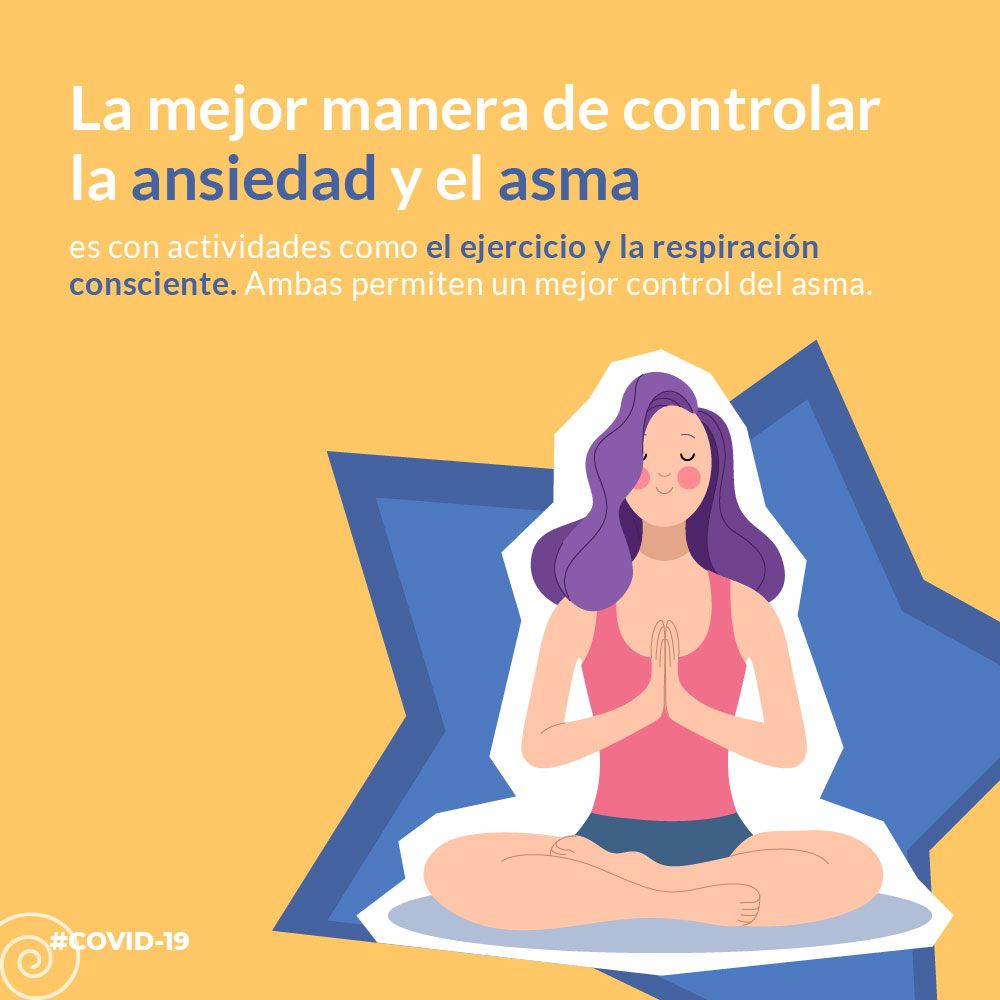 RespiraVidaOrg's tweet photo. La reciente pandemia de #COVID19 ha causado picos de ansiedad en muchos de nosotros. Preocuparse por la enfermedad puede afectar el asma y la salud en general. El #asma y la ansiedad pueden tener síntomas similares, así que es necesario controlarlas. 😉

#coronavirus #cuarentena https://t.co/zBaSeHLgbP