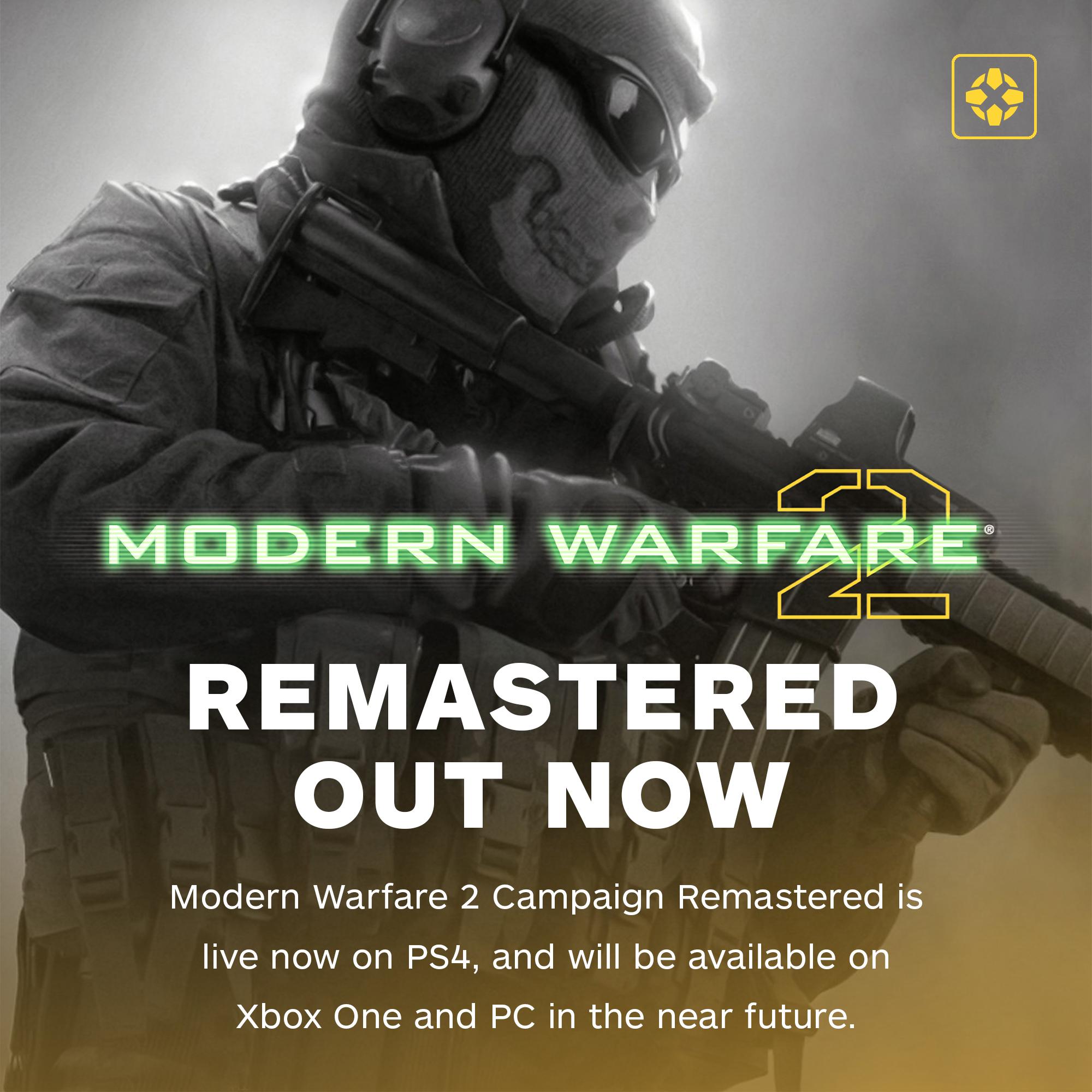 Modern Warfare 2 Campaign Remastered is out now for PS4