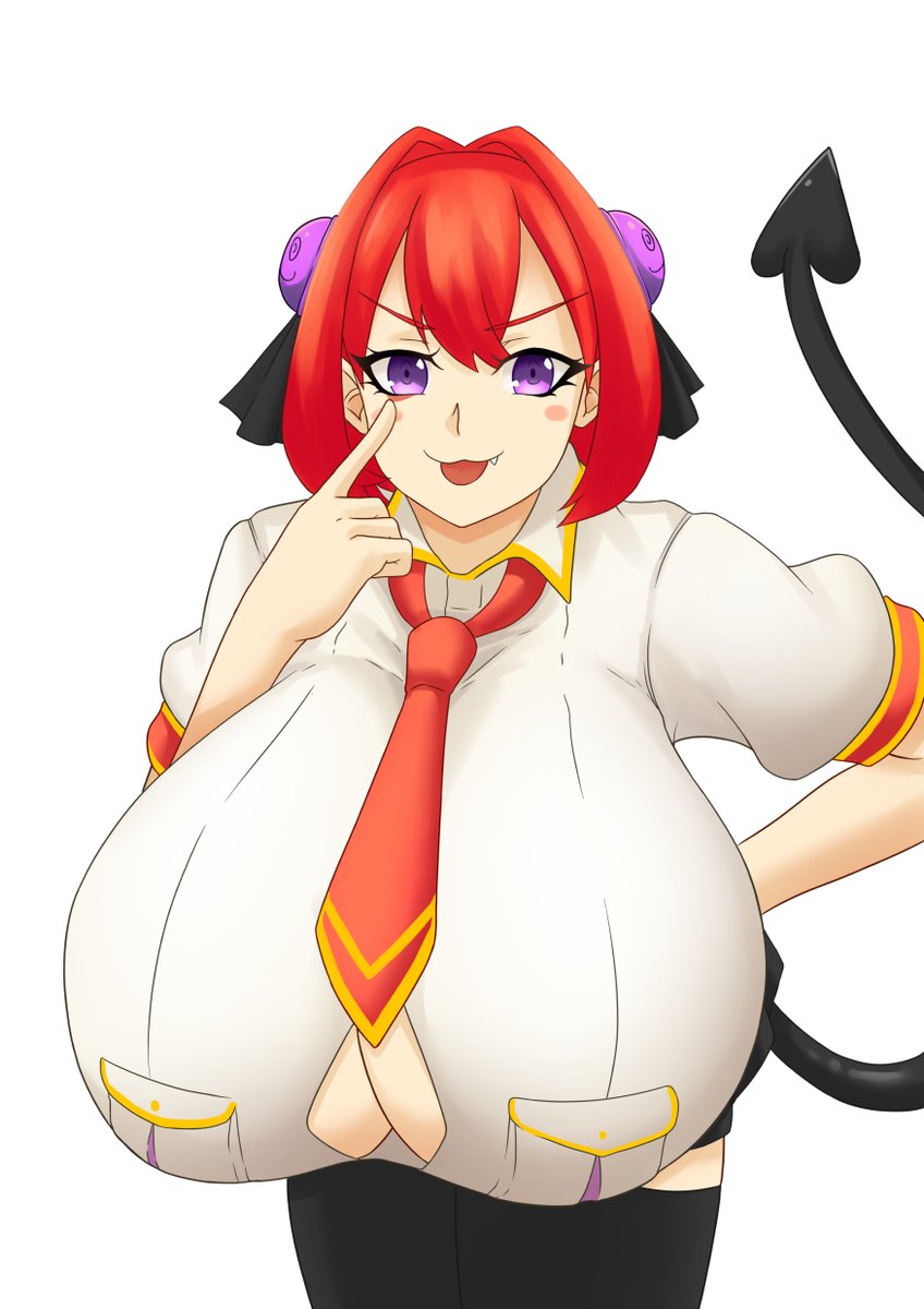 Commission piece of @KingMelon1's bully succubus, Tiramisu. Tempting you to gaze into the abyss 👀 