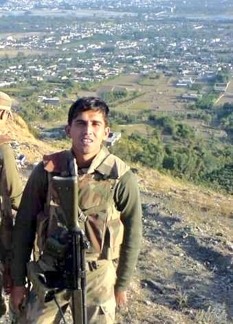 This picture of Lieutenant Atif (Sitara-e-Basalat) was taken most probably few days before his martyrdom.