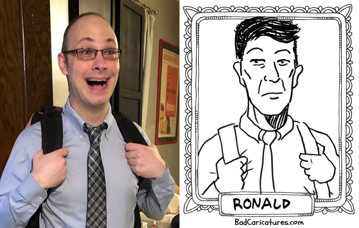 BadCaricatures's tweet photo. I’m sorry, Ronald. I-I honestly don’t know what happened here. No refunds.
#badcariatures #caricature #fail #drawingfail #sorry #funny #lol https://t.co/EDR9o4OwW5