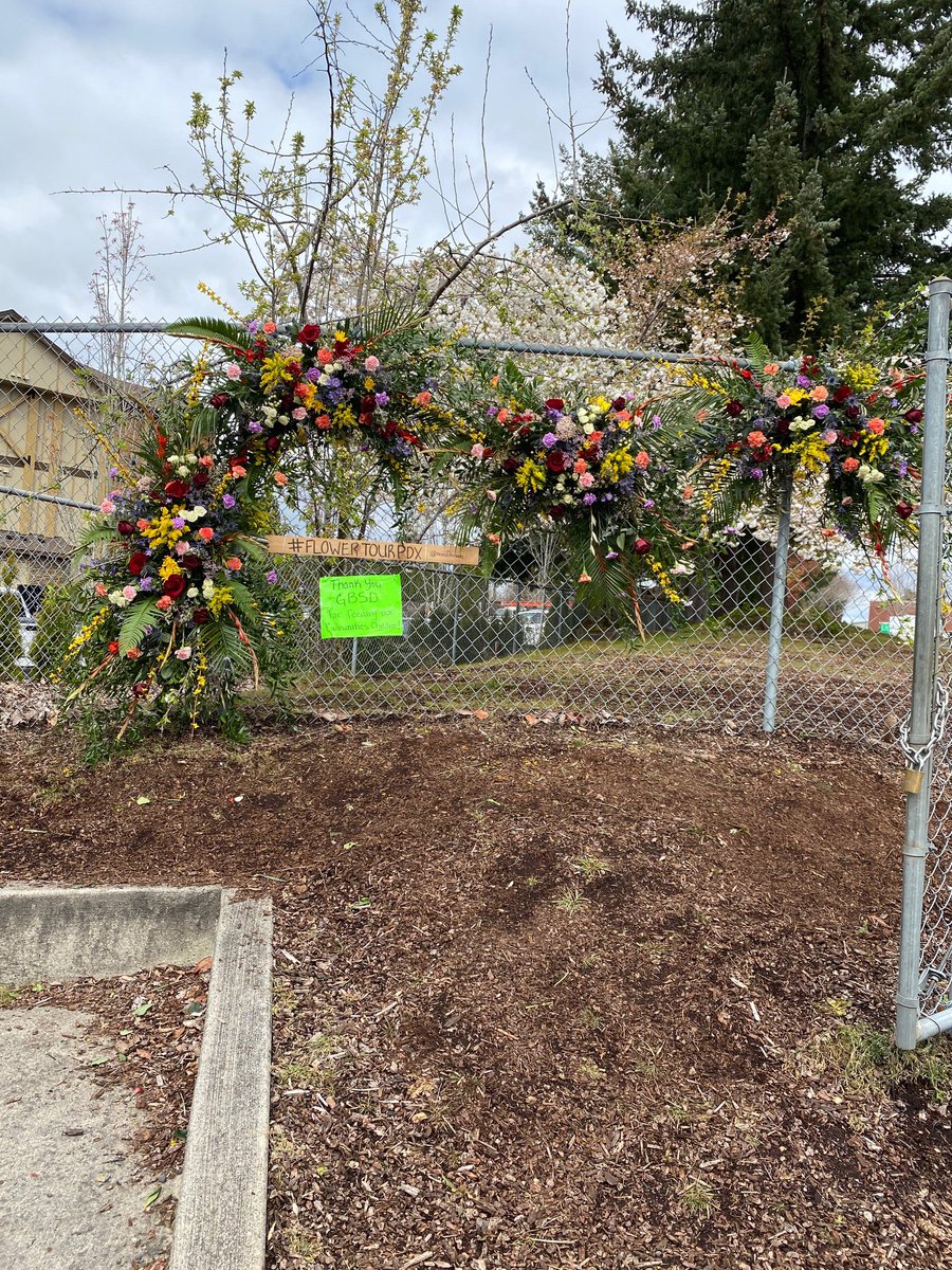 Seen on our fence today: “Thank you for feeding our children.” Thanks to the district’s partnerships with Sodexo and First Student, all children have access to meals. 

And what a lovely flower backdrop. ❤️ #teamgbsd #grmsrocks #grmstbirds
