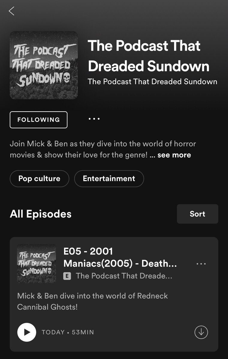 The Podcast That Dreaded Sundown tweet media
