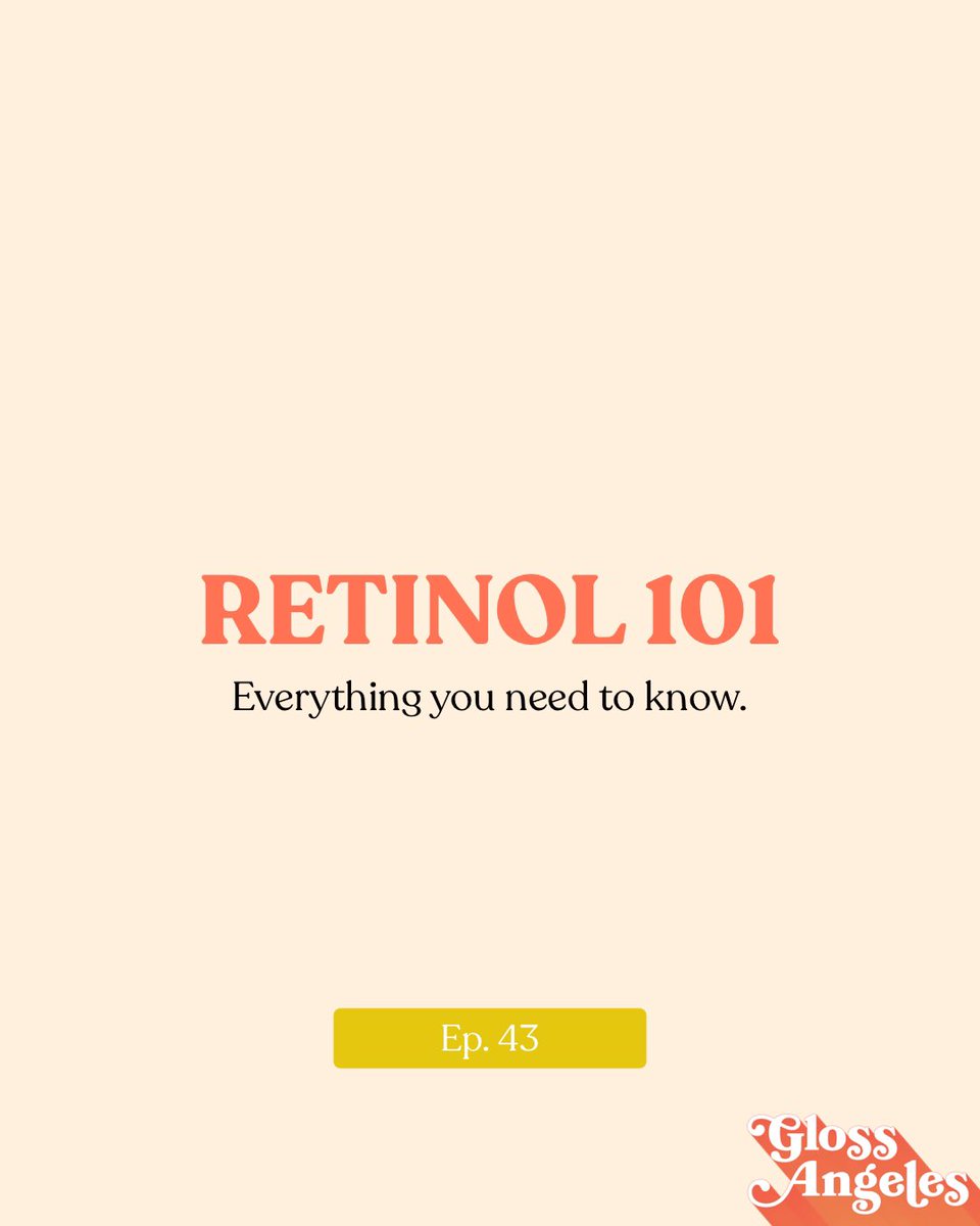 #Retinol is one ingredient you should be taking advantage of while distancing. Today’s episode includes all you need to know about when and how to use it. Bit.ly/Gloss_Angeles